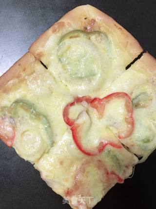 Square Bacon Ham Pizza recipe