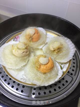 Steamed Scallops with Garlic Vermicelli recipe