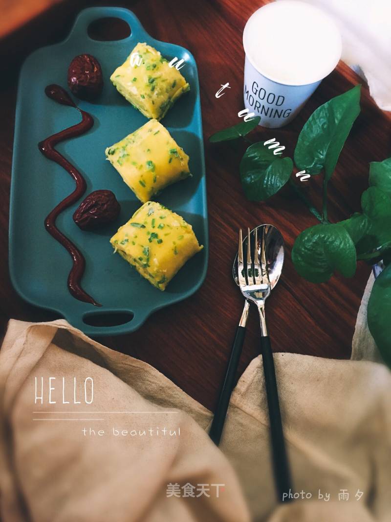 #trust之美#chocolate with Scallion and Thick Egg recipe