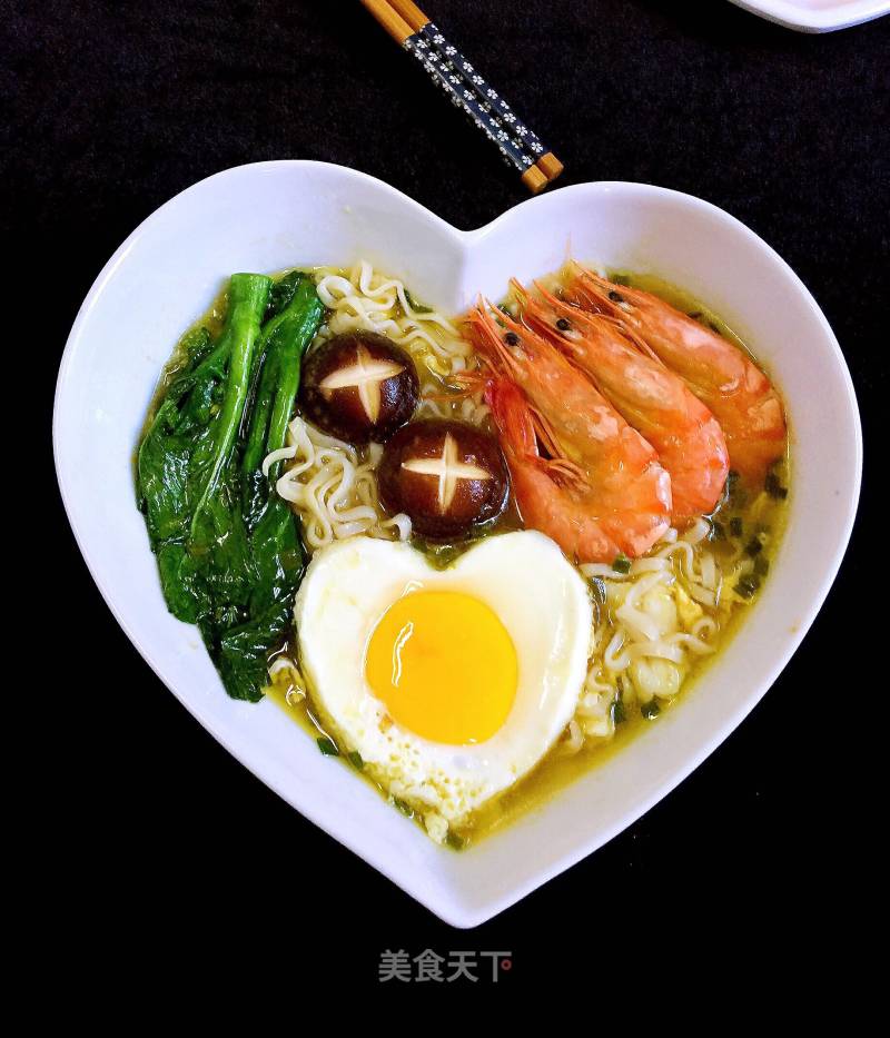 Shrimp and Egg Noodle Soup recipe