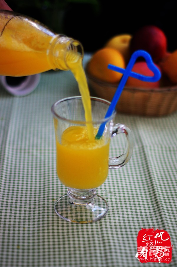 Mango Sparkling Water Ice Drink recipe