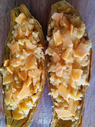 Baked Sweet Potato with Cheese Cheese recipe