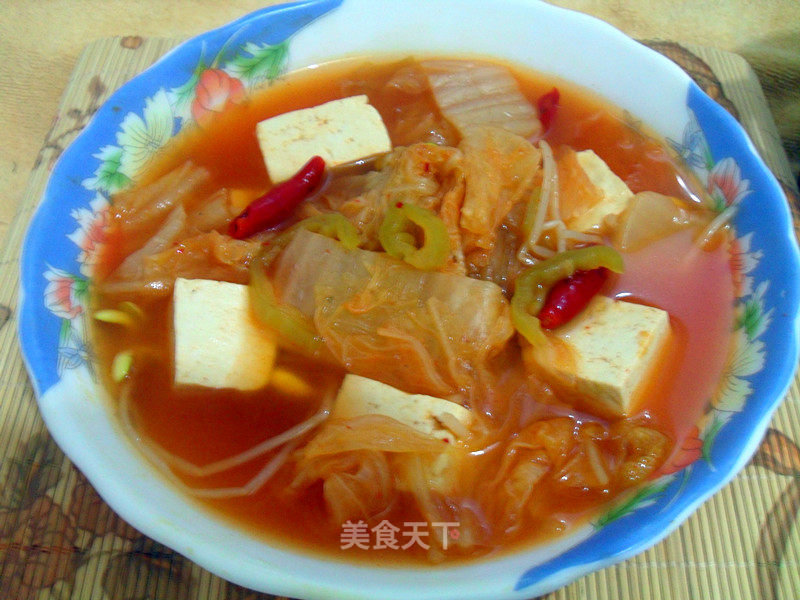 Appetizer Soup-korean Spicy Cabbage Tofu Soup recipe