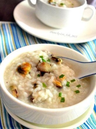 Mussel Dried Mushroom Congee recipe