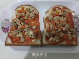 Air Fryer Version Toast Pizza recipe