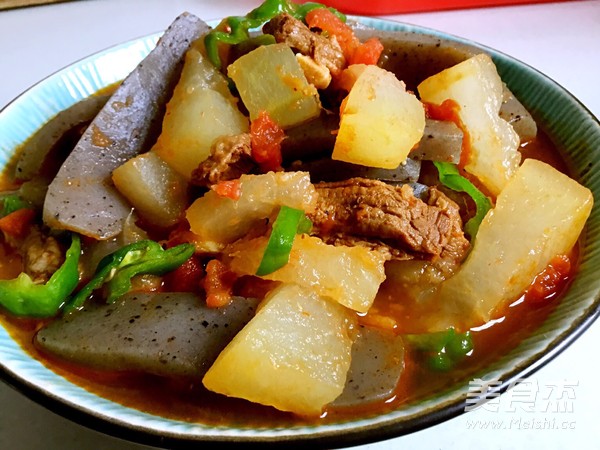 Winter Melon and Konjac Roast Pork recipe