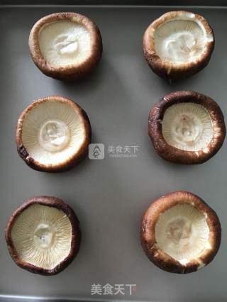 #aca烤明星大赛#oil-free Shiitake Mushrooms Stuffed with Minced Meat Quail recipe