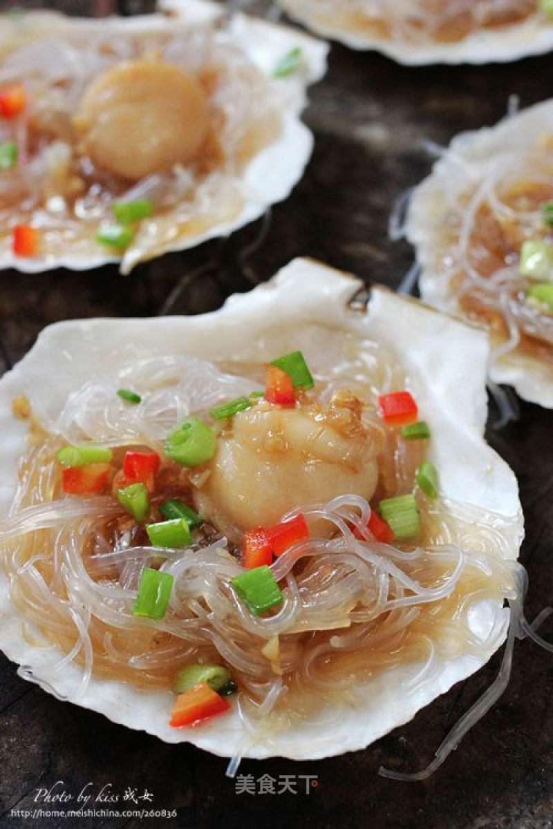 Steamed Scallops with Garlic Vermicelli recipe