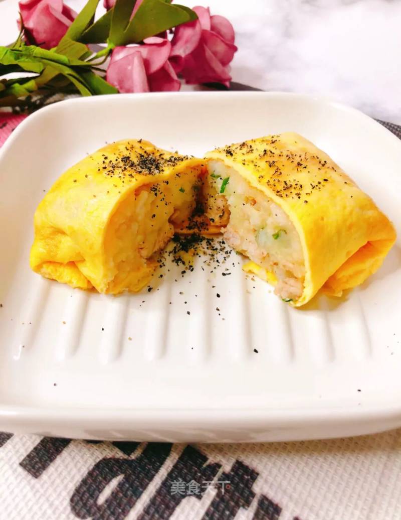 Omelet with Mashed Potatoes