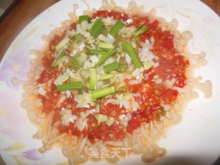 Chopped Pepper Enoki Mushroom recipe