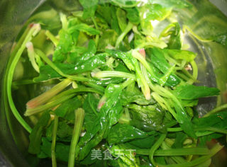 [spinach Transformation of The Greedy Parrot, A New Dish for Weight Loss] Spinach Cup with Pine Nuts recipe