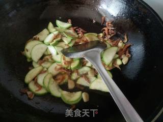 Fried River Prawns with Zucchini recipe