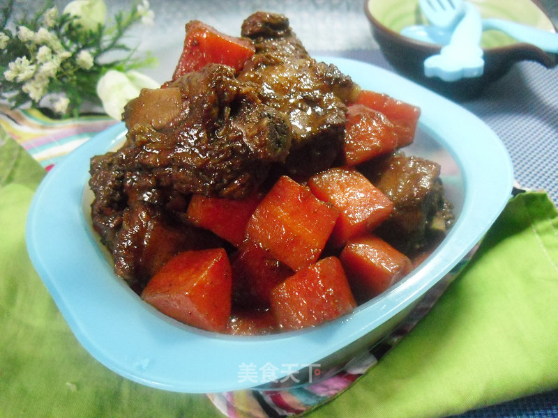 Braised Pork Ribs with Carrots recipe