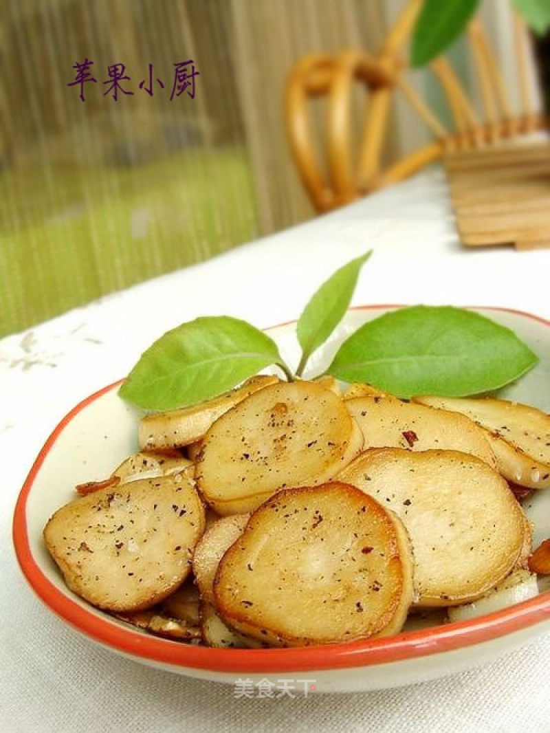 Salt-fried Eryngii Mushrooms recipe