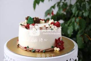 【christmas Cake】---korean Decorated Cake Three recipe