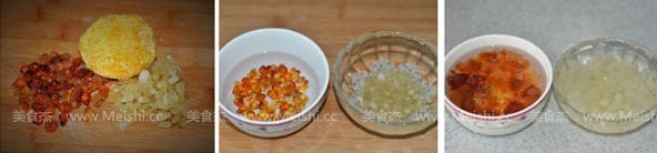 Saponaria Rice Peach Gum White Fungus recipe