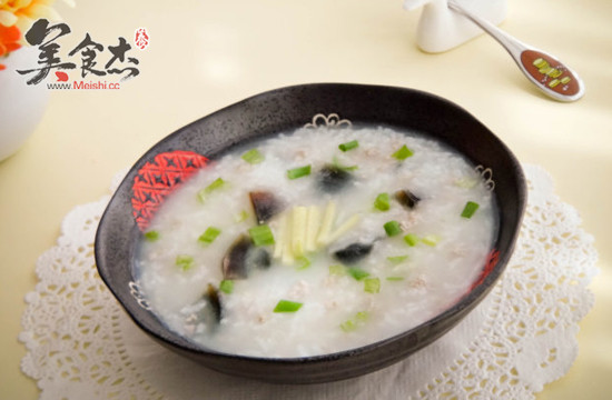 Congee with Preserved Egg and Lean Meat recipe