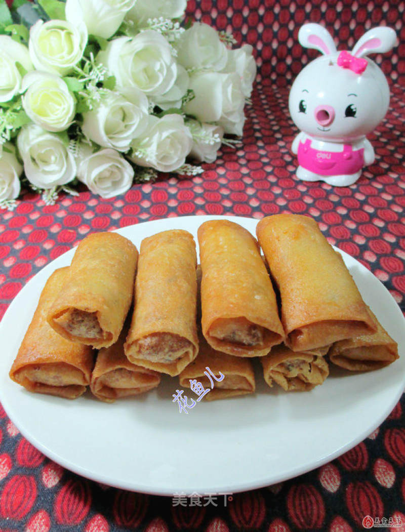 Spring Rolls with Sesame Cake Filling recipe