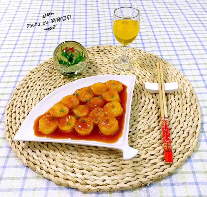 Japanese Tofu with Tomato Sauce recipe
