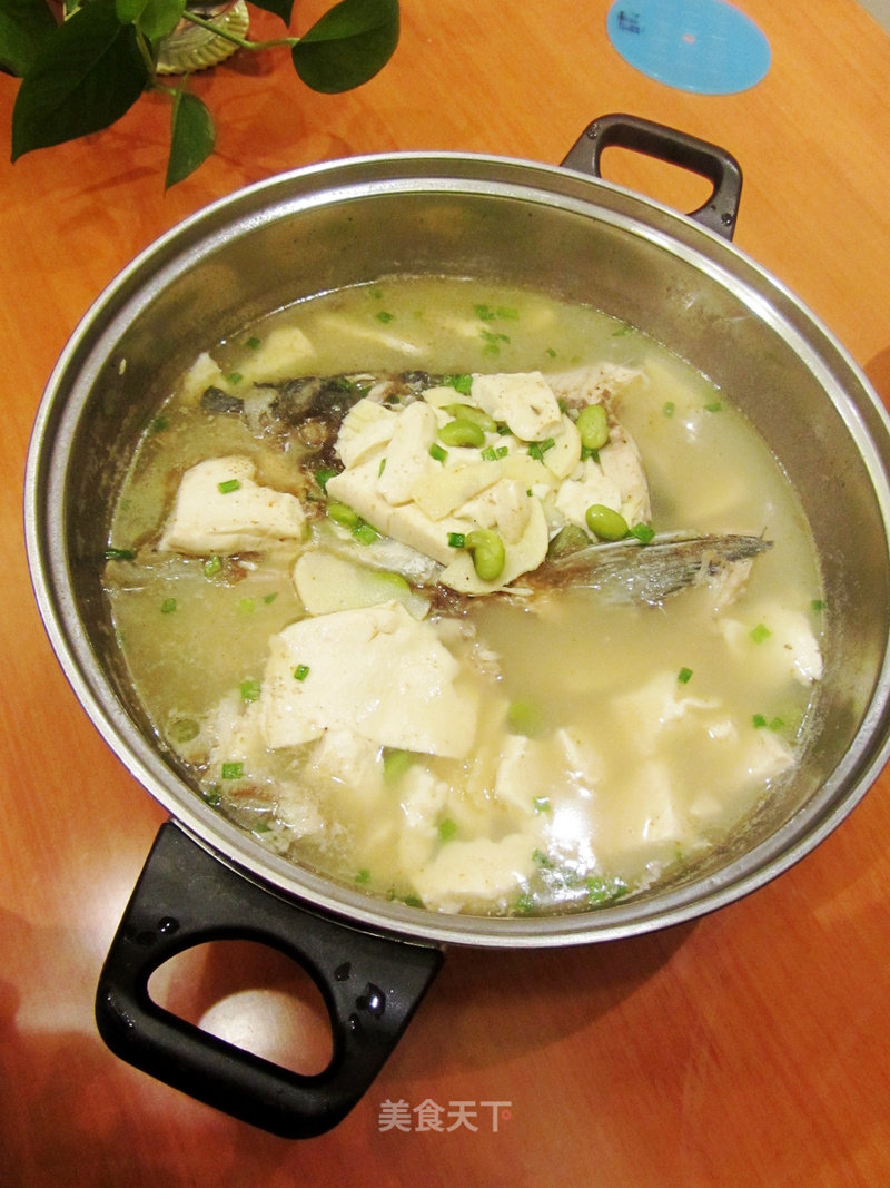 Tofu Stewed Fish Head recipe