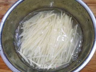 Potato Shreds with Tempeh recipe