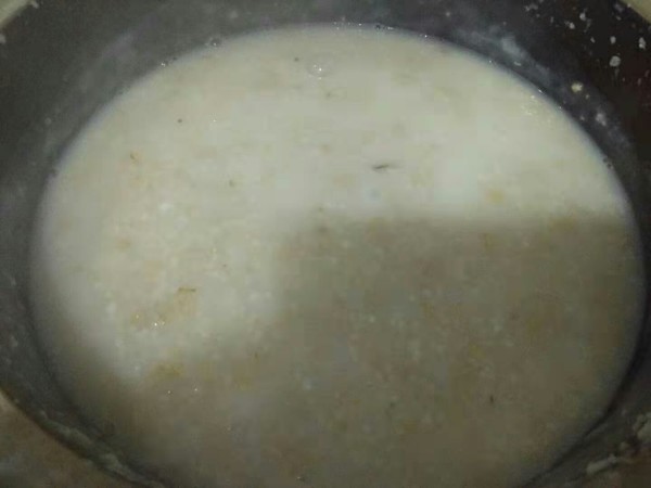 Pork Floss Oatmeal Porridge recipe