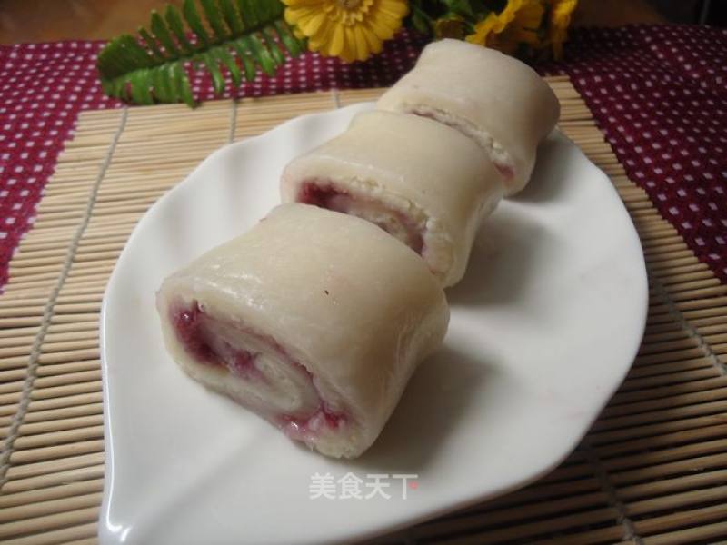 Glutinous Rice and Yam Rolls recipe