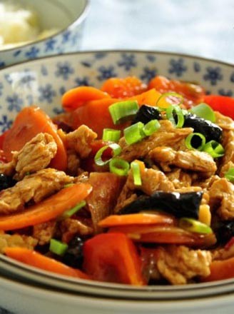 Stir-fried Vegetarian Pork recipe