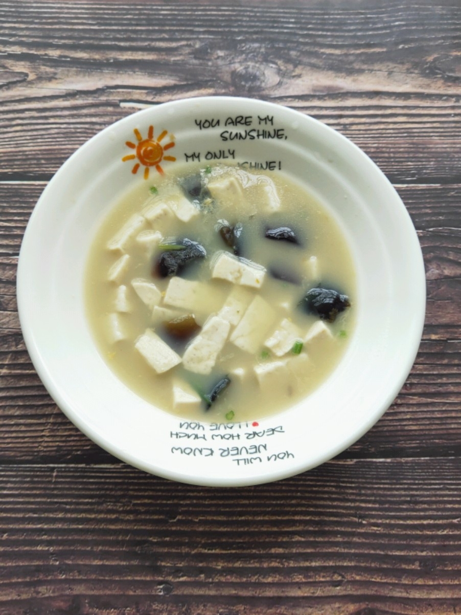 Preserved Egg Tofu Soup