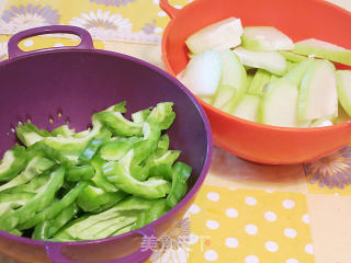 Fried Double Melon with Salted Egg recipe