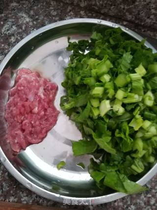 Shepherd's Purse with Minced Meat recipe