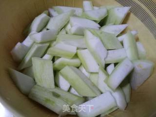 Loofah Butterfly Powder with Egg Meat Slices recipe