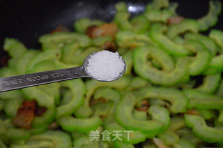 Stir-fried Pork Belly with Bitter Gourd recipe