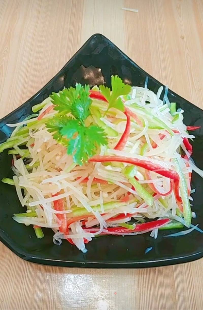 Sweet and Sour Potato Shreds with Cold Dressing recipe