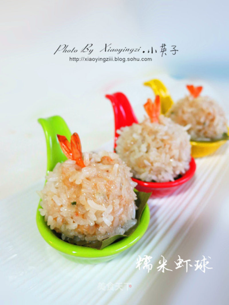A Banquet Dish with Absolute Noodles---glutinous Rice and Shrimp Balls recipe