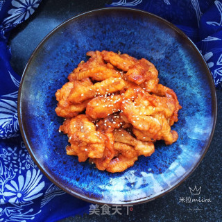 Sweet and Sour Pork Tenderloin Strips recipe