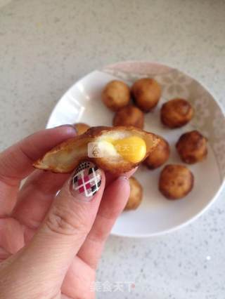 Honey Bean Cheese Sticky Rice Ball recipe