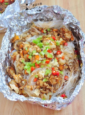 Grilled Scallop Vermicelli recipe