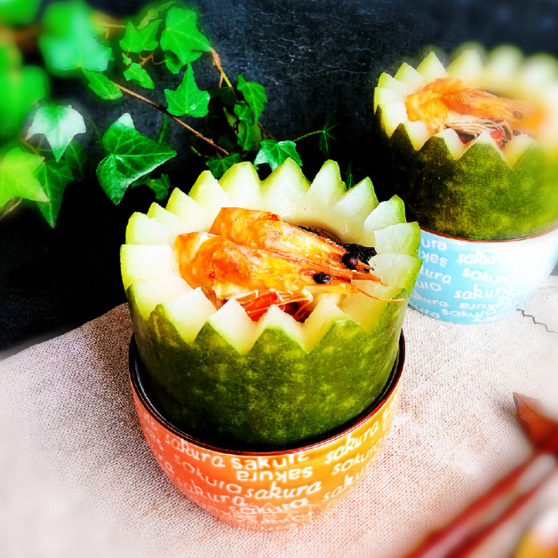 Mini Seafood Winter Melon Cup recipe