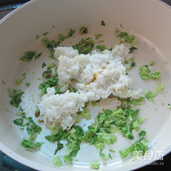 Cabbage Curry Fried Rice recipe