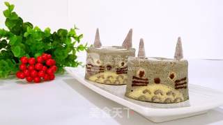 #aca烤明星大赛# My Neighbor Totoro Painted Cake Roll recipe