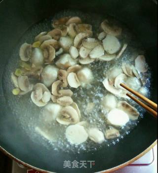 Fish Ball Mushroom Bowl Noodle recipe