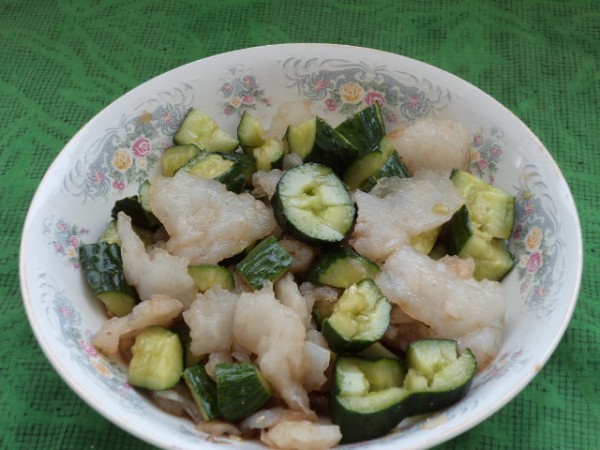 Cucumber with Cold Skin recipe