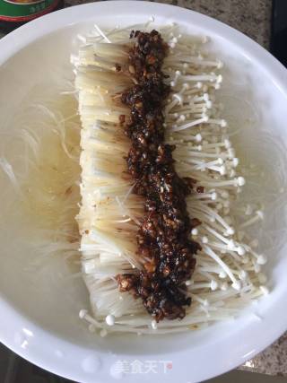Steamed Vermicelli with Enoki Mushroom recipe