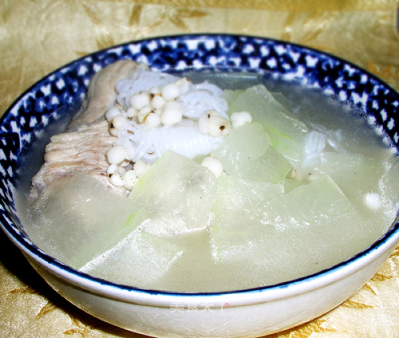 Winter Melon and Barley Pork Rib Soup recipe