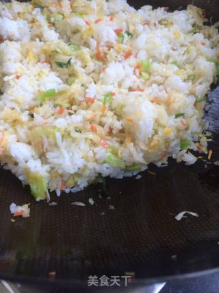 Fried Rice with Sauerkraut recipe