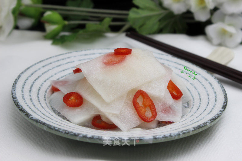 Sweet and Sour and Refreshing Radish recipe