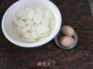 Yam and Egg Sweet Soup recipe