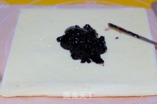 Blueberry Jam Tiger Skin Cake Roll recipe