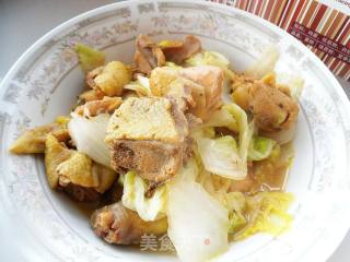 Braised Cabbage with Chicken Nuggets recipe